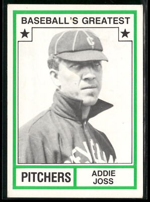 1982 TCMA - Baseball's Greatest Pitchers (White Back) #43 Addie Joss-image