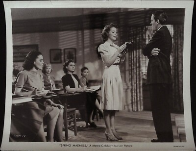 Spring Break 8 x 10 Still 1938 Maureen O'Sullivan & Lew Ayres!-image