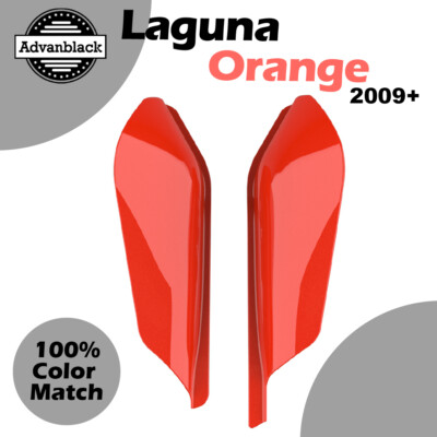 Advanblack Laguna Orange Mid-Frame Air Deflector Fits 2009+ Harley Touring-image