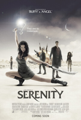 SERENITY MOVIE POSTER 2 Sided ORIGINAL RARE INTL FINAL 27x40 JOSS WHEDON-image