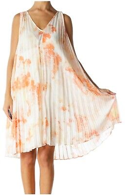 Club Monaco Kalinda Orange Print  Dress, Size 10-image