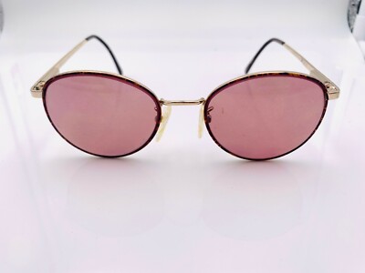 Vintage Creative Optics KK300 Tortoise Gold Oval Sunglasses Korea FRAMES ONLY-image