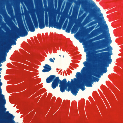 Carolina Creative Bandanna Tie Dye Swirl Patriotic Print 22