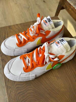 Size 11.5 - Nike Blazer Low x Sacai Magma Orange-image