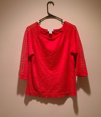 CARMEN Marco Valvo Mid-Sleeve Business Casual Womens Shirt Size XL-image