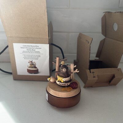 Collectible Music Box - Honey Bear- Wooderful Life - Jean Culture & Creative Co-image