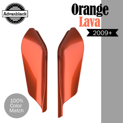 ORANGE LAVA For Harley Touring Mid Frame Air Deflectors Heat Shield Trim Covers-image