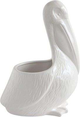 Creative Co-Op Pelican Shaped Planter 9-1/2