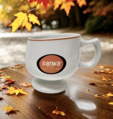Mid Century Modern SANKA Brand Advertising Coffee Cup Mug De-Caf Made Japan-image