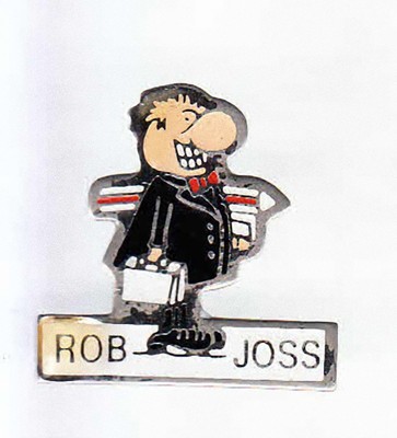 RARE PIN'S PINS.. BD COMICS ROB JOSS HUMOR PRESS ~5B-image