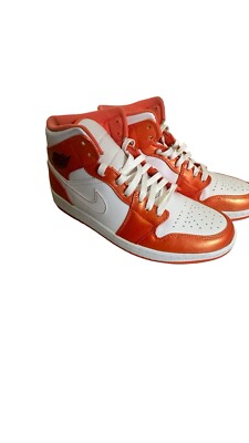 Size 9.5 - Air Jordan 1 SE Mid Electro Orange-image