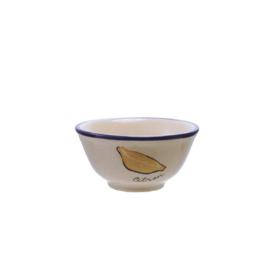Creative Co-op Lemon Citron Pinch Pot with Seafood Novelty Decor-image