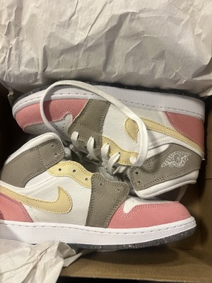 Jordan 1 Mid SE White/vivid Green 5.5Y  7W-image