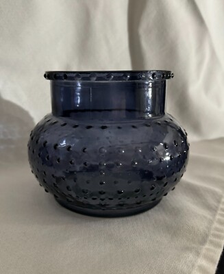 Creative Co-Op Glass Hobnail Candleholder/Vase 6.5