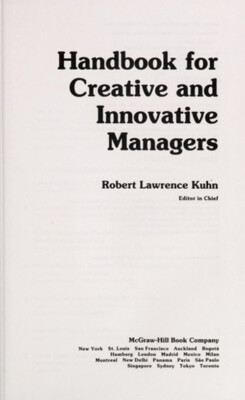 Handbook for Creative and Innovative Managers Hardcover Robert L.-image