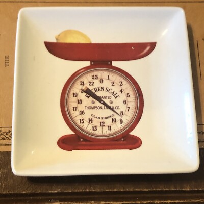 Red  Kitchen Scale Creative Coop stoneware 4