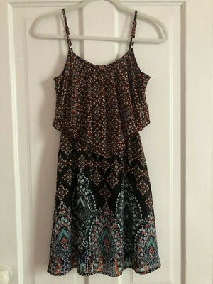 Xhilaration Women Orange Casual Dress Size XS-image