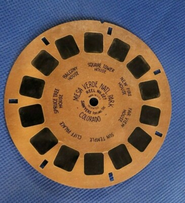 Vintage Sawyer's view-master reel single 227 Mesa Verde National Park Colorado-image