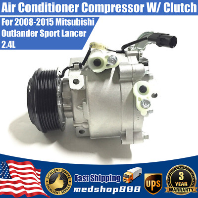 AC A/C Compressor W/ Clutch For 2008-2015 Mitsubishi Outlander Sport Lancer 2.4L-image