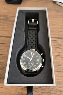 Szanto Danny Sullivan Chronograph Quartz 43 mm Black Blue Custom Dial w Leather-image