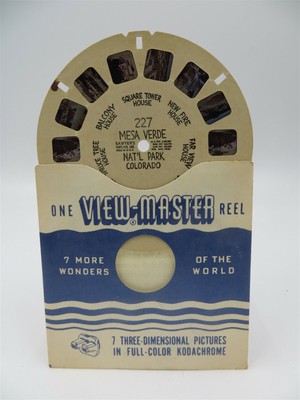 View-Master Reel 227, Mesa Verde Nat'l Park, CO, Hand Lettered, Single Reel-image
