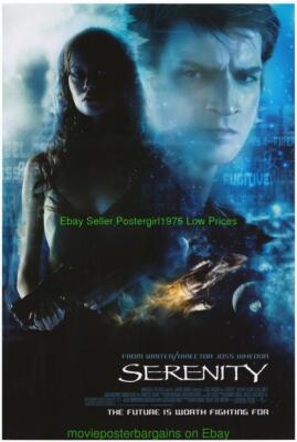 SERENITY MOVIE POSTER Original SS 27x40 JOSS WHEDON BASED FIREFLY SERIES-image