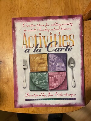 ACTIVITIES A LA CARTE: CREATIVE IDEAS FOR ADDING VARIETY By Jim Eichenberger VG+-image
