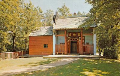 Old Chinese Joss House WEAVERVILLE CA Trinity Co c1960s Eastman Vintage Postcard-image