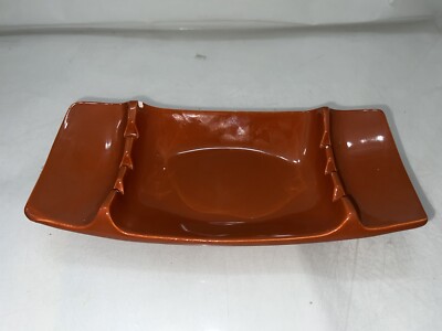 Mid Century Modern Royal HAEGER 2114 Orange Ashtray See Pix C2P-image