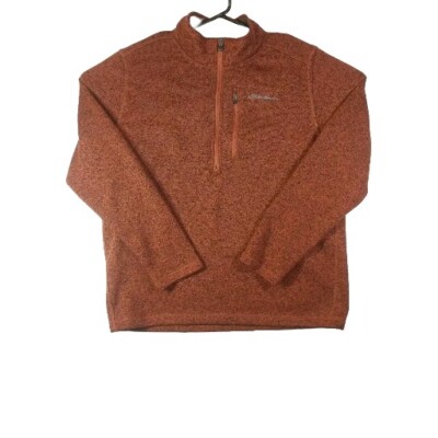 Eddie Bauer 1/4 Zip Fleece Pullover Sweater Mens XL Outdoors Fall Mock Neck-image