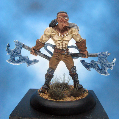 Painted Wyrd Miniature Joss Steampunk Warrior-image