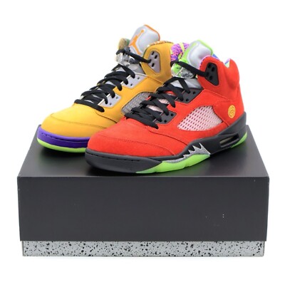 Nike Air Jordan 5 Retro What the Solar Orange Red Yellow (Men's) -image