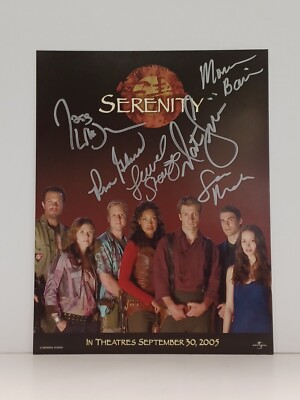 SERENITY PHOTO AUTOGRAPHED WHEDON/FILLION/STAITE/BACCARIN/GLASS/MAHAR Firefly-image