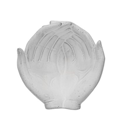 Stoneware Hands, Reactive Glaze Bowl, 5