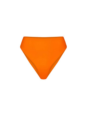 SKIMS SWIM Orange Mid Waist High Leg Bikini Bottom LARGE UK 16-18 US 12-14 BNWT-image