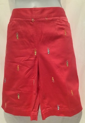 SALE~~NWT~LIZ GOLF~AUDRA~Bermuda Golf Shorts~SUPER CUTE W/CLUBS~LADIES SZ:6-image