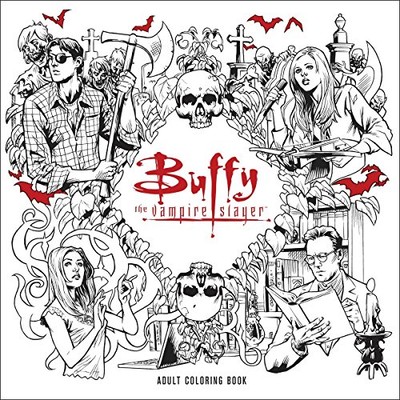BUFFY THE VAMPIRE SLAYER ADULT COLORING BOOK By Joss Whedon Excellent Condition-image