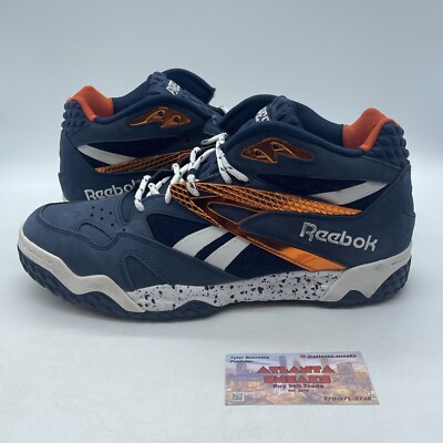 Size 11 - Reebok Scrimmage Mid Blue White Orange (V53286)-image