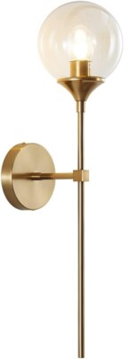 Glass Globe Mid Century Wall Sconce Wall Light Fixture Bedroom Lighting Nordic-image