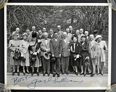 VTG Original Political Photograph Dem. Delegation Gael Sullivan 1947 Signed-image