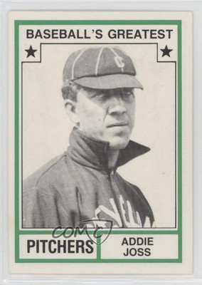 1982 TCMA Baseball's Greatest Pitchers White Back Addie Joss (Has MLB Logo) HOF-image
