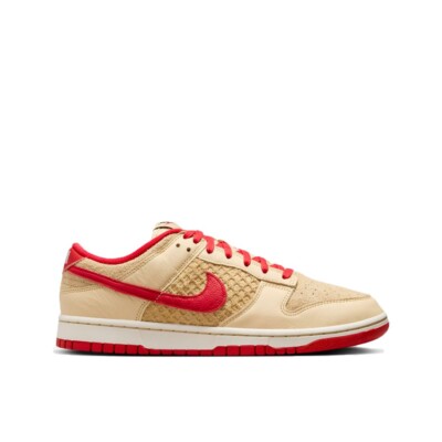 NIKE HJ9100-294 Men's Dunk Low Retro SE in Vanilla/University Red - Medium Width-image