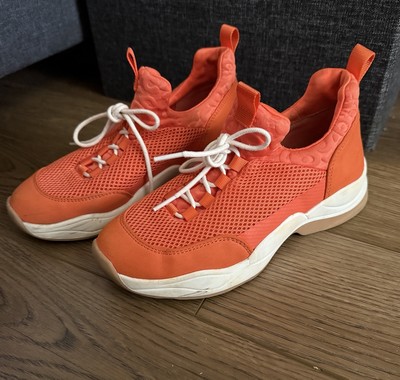 Gianni Bini Women's Rizwell Lace-Up Sneakers Beautiful Orange Size 6.5-image