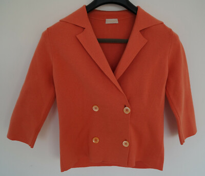 CRUCIANI - Women - Size 44 - Cotton Cardigan Mid-Length Sleeves - New W/O Tags-image
