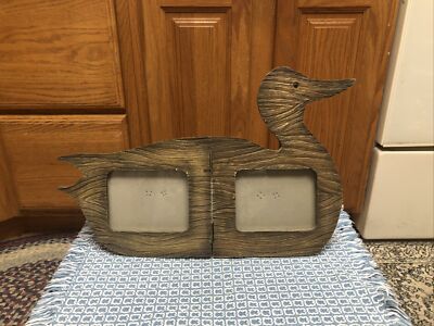 Duck Picture Frame Creative Co-op Co Op Vtg Rare Memphis 4x3” Photo 14x9” bird-image