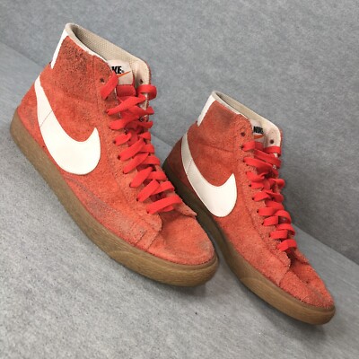 Nike Blazer Mid Suede Vintage Orange Gum Basketball [518171-801] Women's Size 8-image