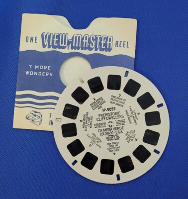 Single view-master Reel SP-9055 Prehistoric Cliff Dwellers of Mesa Verde CO-image