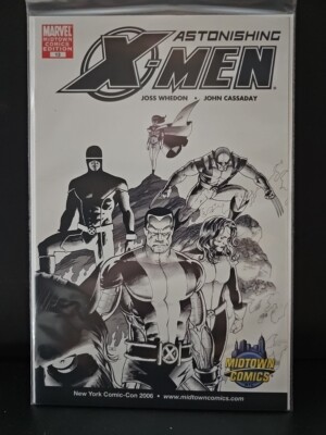 ASTONISHING X-MEN #13 MIDTOWN COMICS NYCC 2006 VARIANT JOSS WHEDON MARVEL NM-image