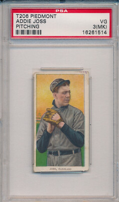 1910 T206 PIEDMONT 350 - ADDIE JOSS PITCHING - PSA 3(MK) VG (SVSC)-image