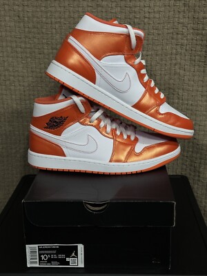 Nike Air Jordan 1 Mid Se Electro Orange Black-White DM3531-800 Men Size 10.5-image